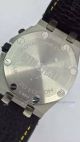 Audemars Piguet Black Dial White steel aprons Black  Leather Watch Bracelet (7)_th.jpg